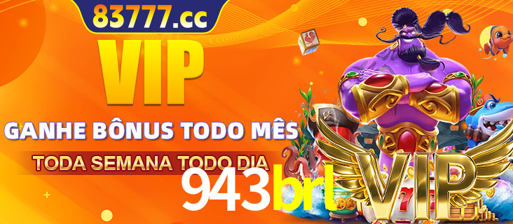Banner promocional do 943brl oferecendo 100% de recompensas adicionais contínuas para quem fizer o login diário (Daily sign-in), com um mascote de coelho.