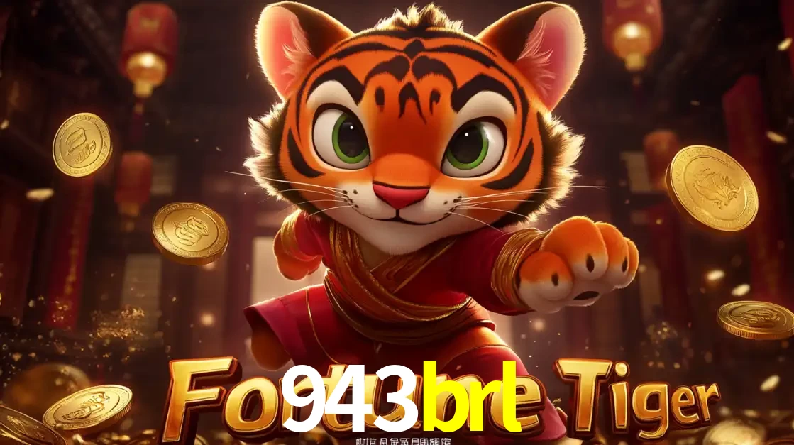 O carismático mascote do jogo de slot Fortune Tiger, um tigre fofo em pose de artes marciais, pronto para trazer sorte e multiplicadores de ganhos no cassino online 943brl.